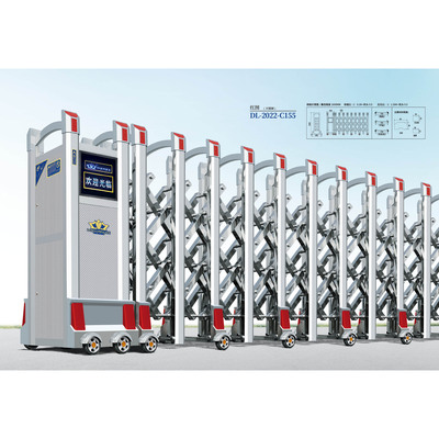 不锈钢电动伸缩门DL2022